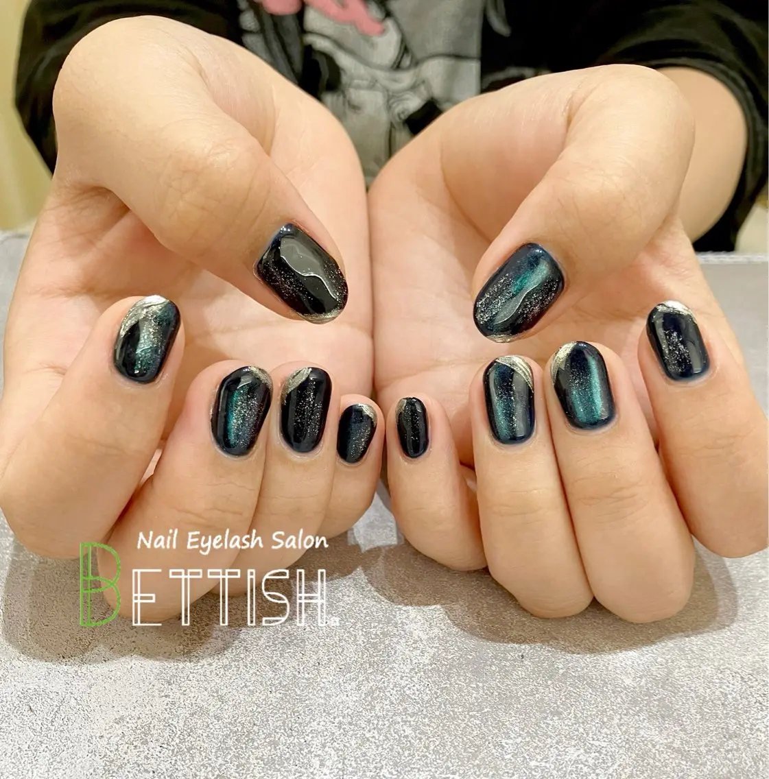 ネイル ネイビー ニュアンスネイル ハンドネイル BETTISH. KUMIKO☺︎︎のネイルデザイン