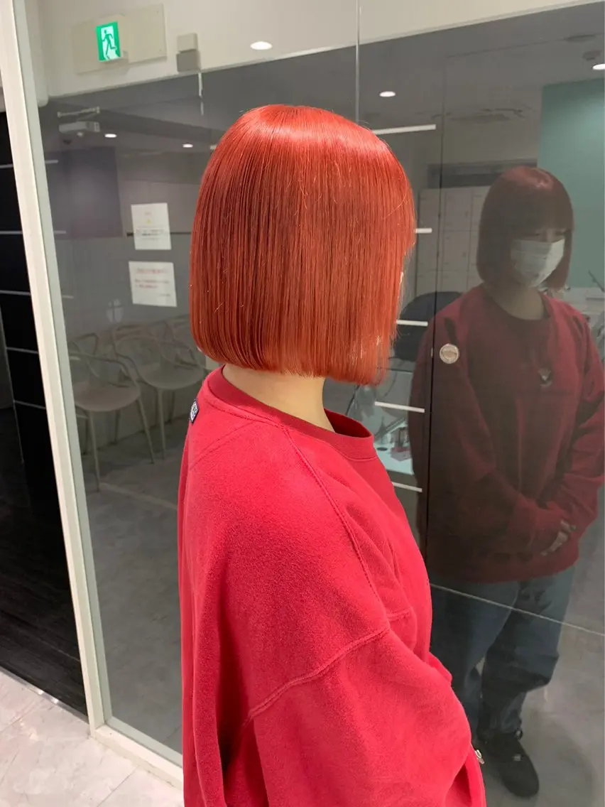 ショート カラー ヘアアレンジ ヘアカラー トリートメント ヘアセット 💗横浜美容室 💗HARUNAのヘアスタイル