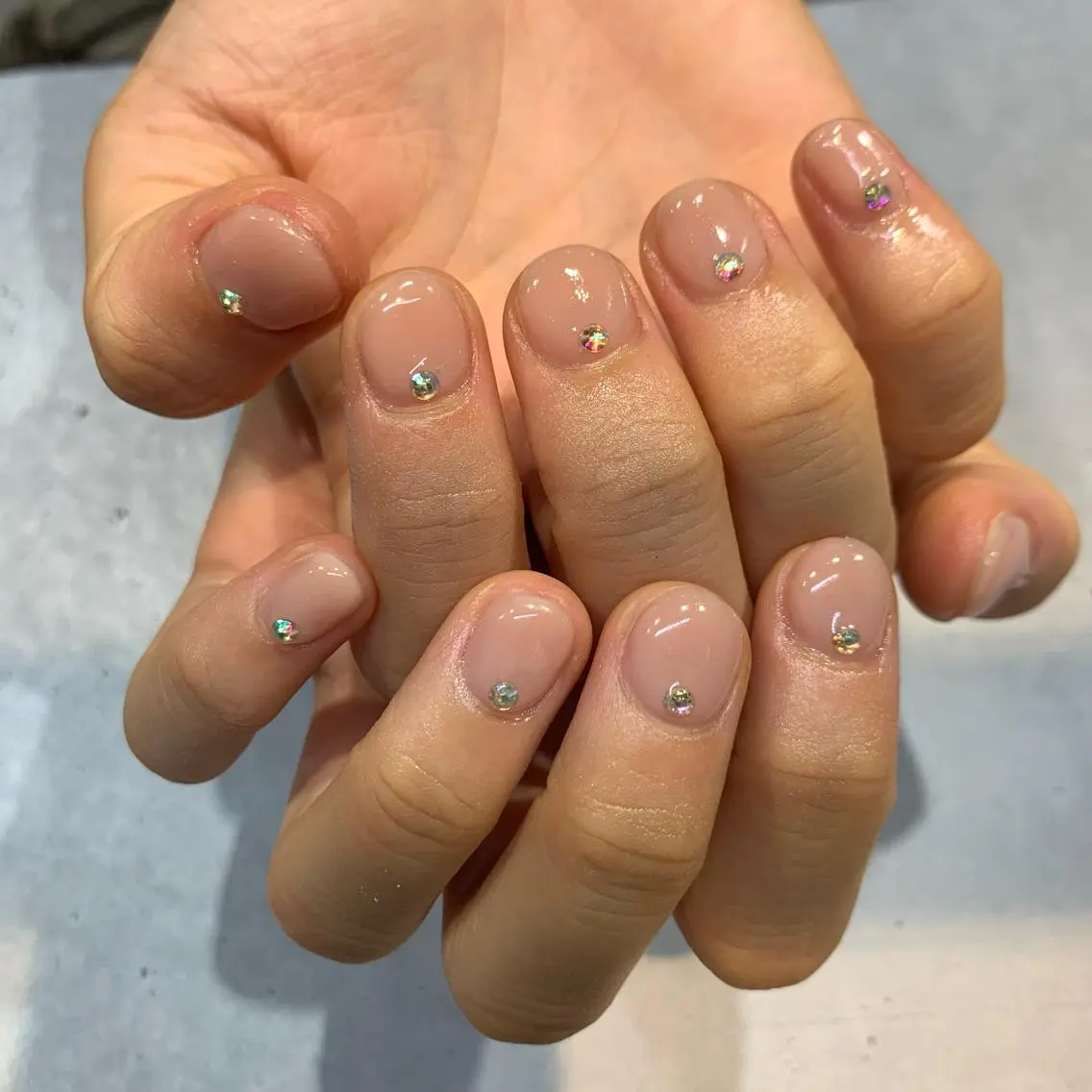 ネイル ワンカラーネイル ぷっくりネイル ハンドネイル nailist Chisakiのネイルデザイン