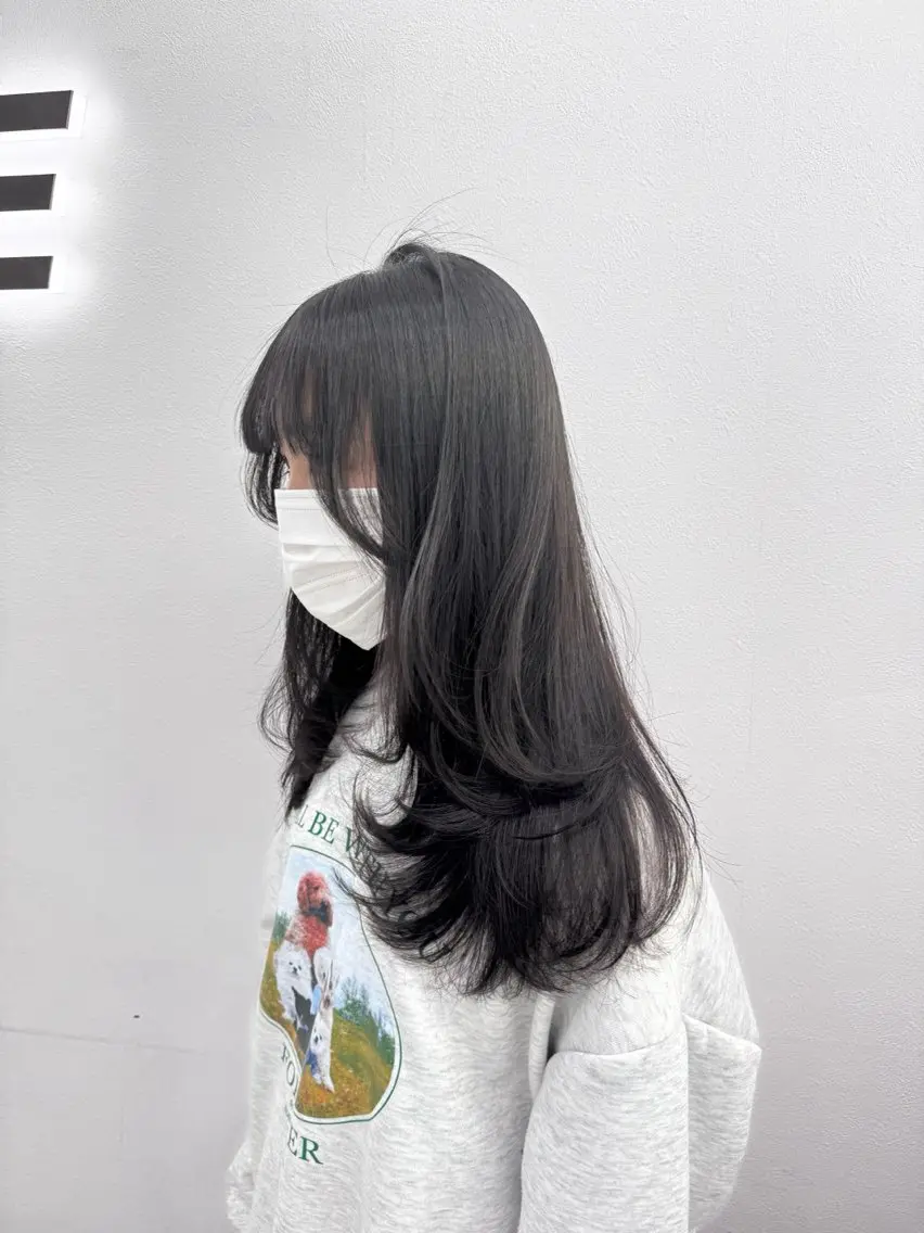 ロング カット ヘアカラー トリートメント 韓国系支持率No.1 レイヤー特化/きょうのヘアスタイル