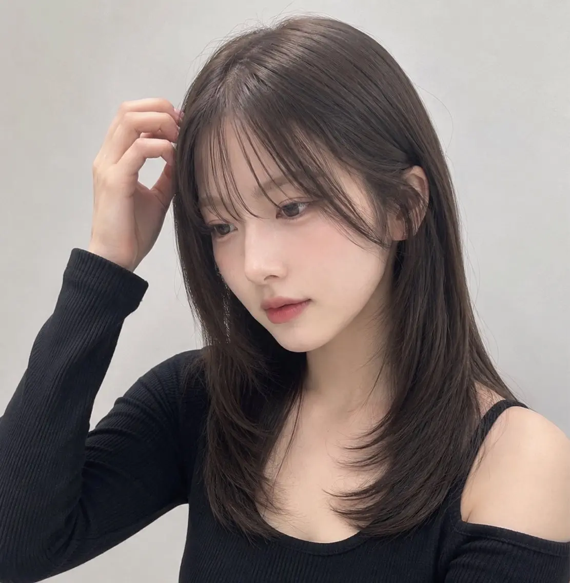 セミロング ヘアカラー トリートメント 新宿×髪質改善カラー 美髪/艶髪/岩重知弥のヘアスタイル