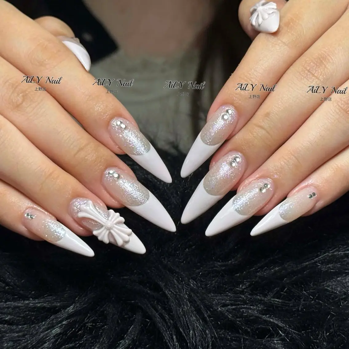 ネイル アートネイル ジェルネイル マグネットネイル ニュアンスネイル シンプルネイル ハンドネイル AiLy Nail 上野店のネイルデザイン
