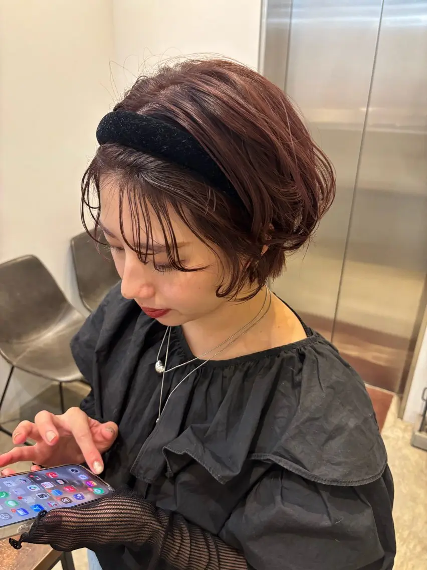 ショート カラー ヘアカラー トリートメント suzu🌼 /銀座のヘアスタイル