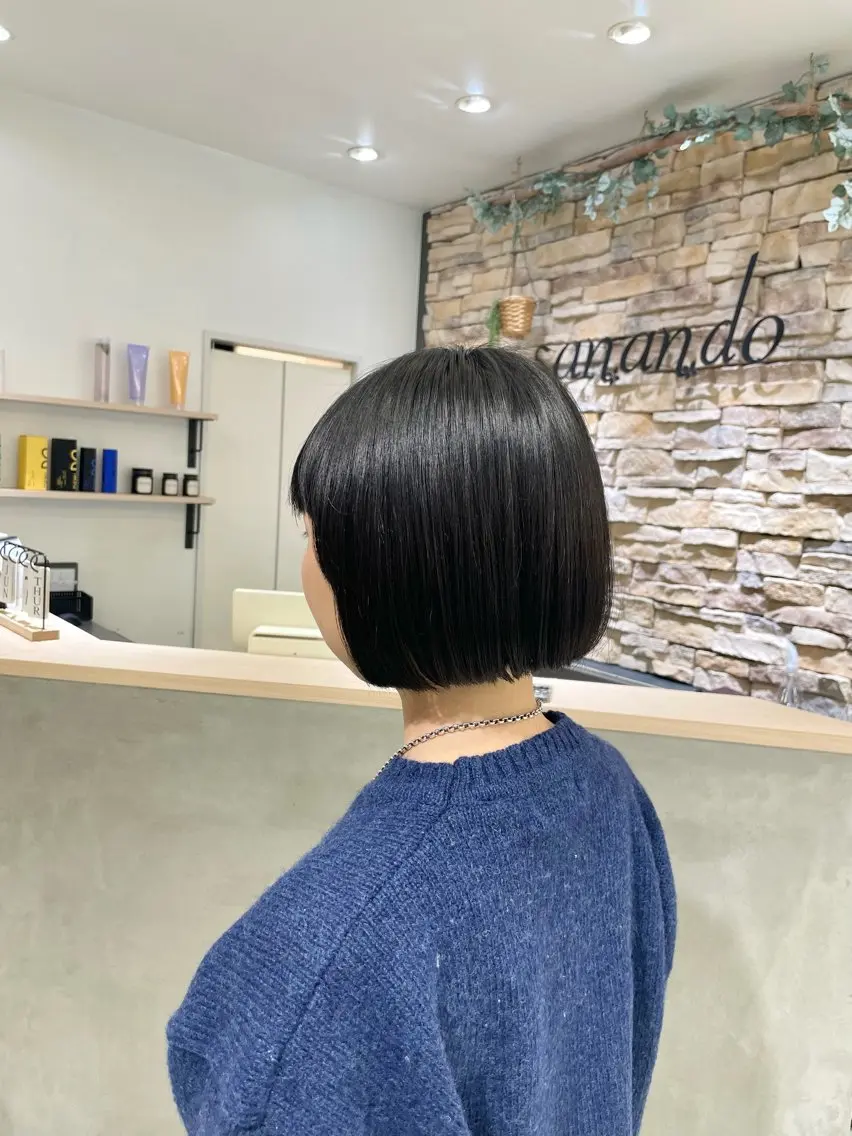 ショート ボブ カット トリートメント 店長/髪質改善 艶カラー/清水祥偉のヘアスタイル