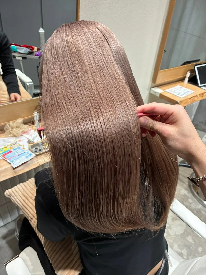 【パーソナルカラー診断付き🍭】ブリーチなしダブルカラー+Aujua4stepTR🌈の写真