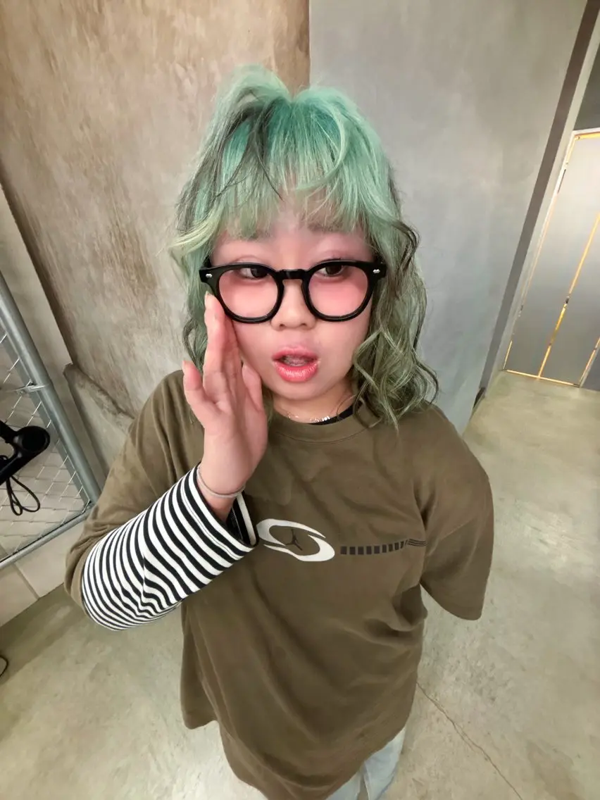 ミディアム カラー ヘアカラー デザインカラー /rioのヘアスタイル