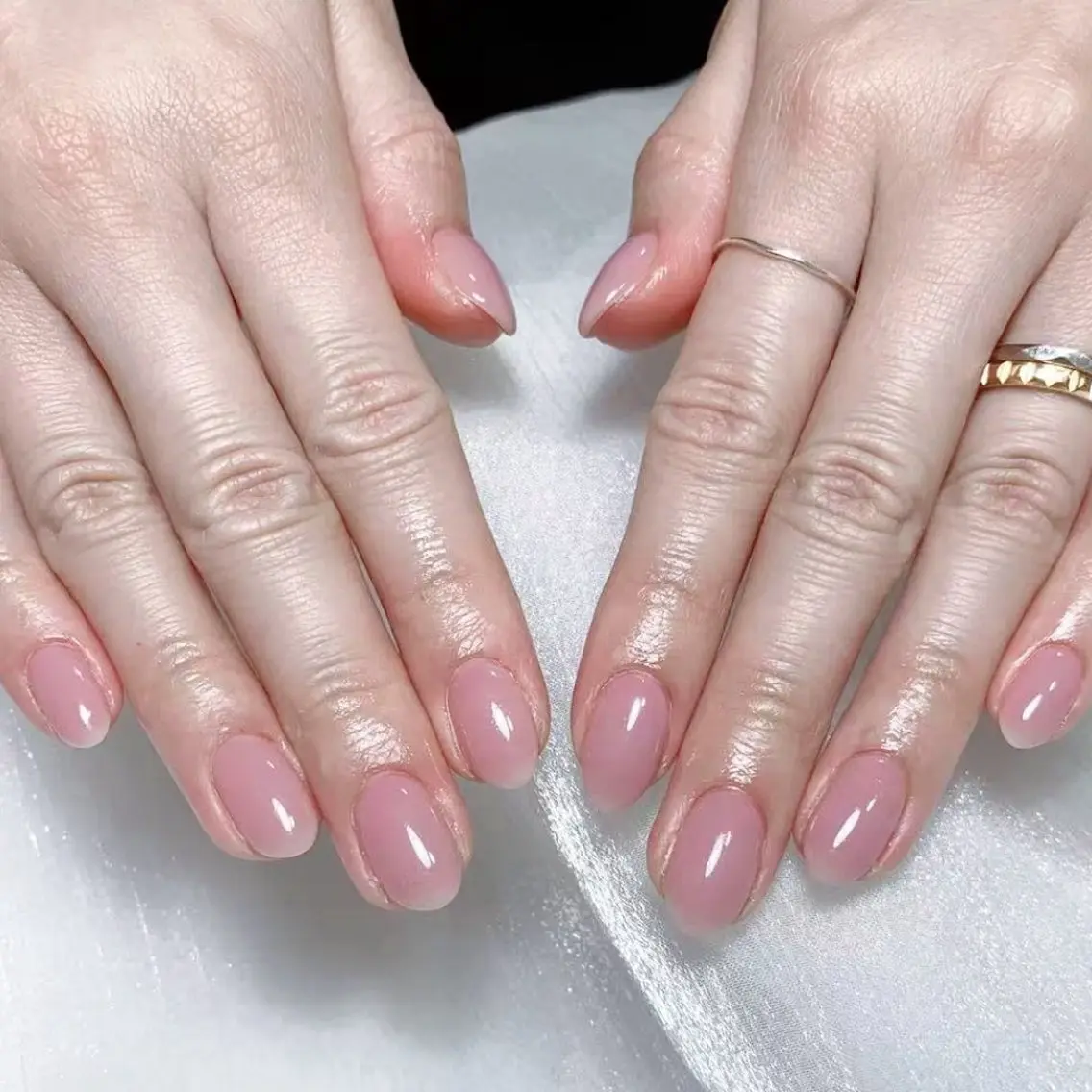 メンズ ネイル メンズ韓国風 アートネイル オーロラネイル ガーリー キラキラネイル ハンドネイル Nail salon 木にいるのネイルデザイン