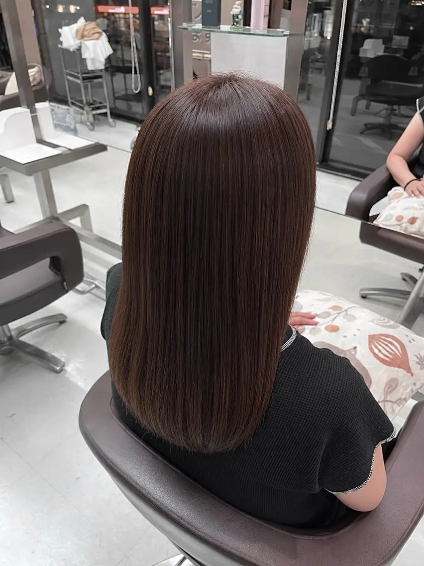ミディアム カラー ヘアカラー トリートメント WiLL 小林陽音 /韓国風･艶カラーのヘアスタイル
