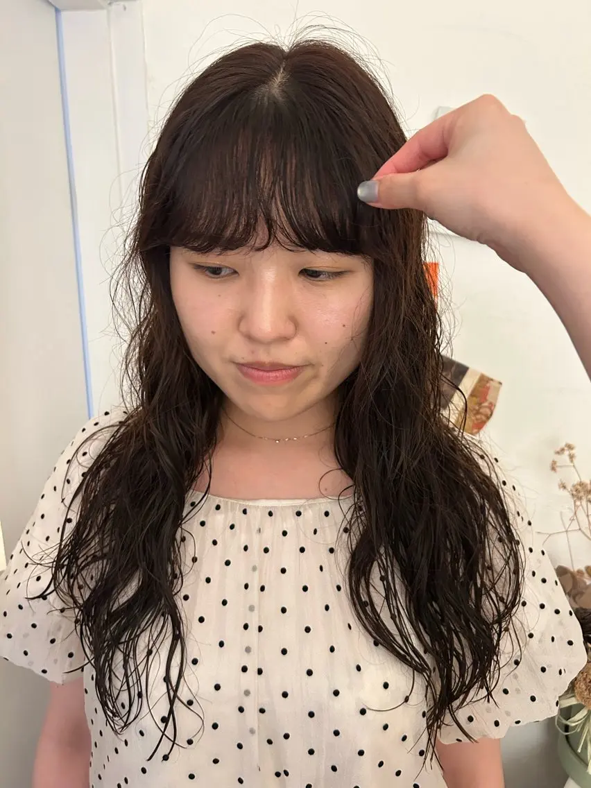 ロング パーマ ロング カット パーマ maho/垢抜け パーマカラーのヘアスタイル
