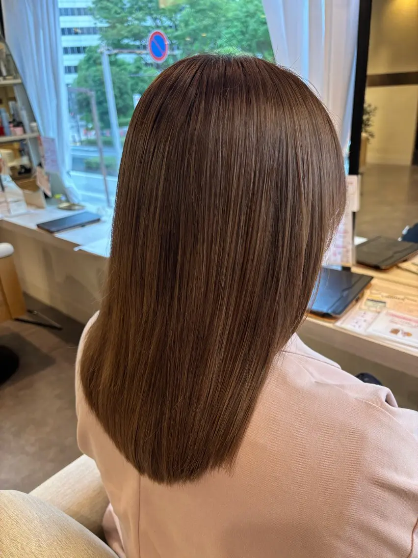セミロング 飯塚 梨緒南のヘアスタイル