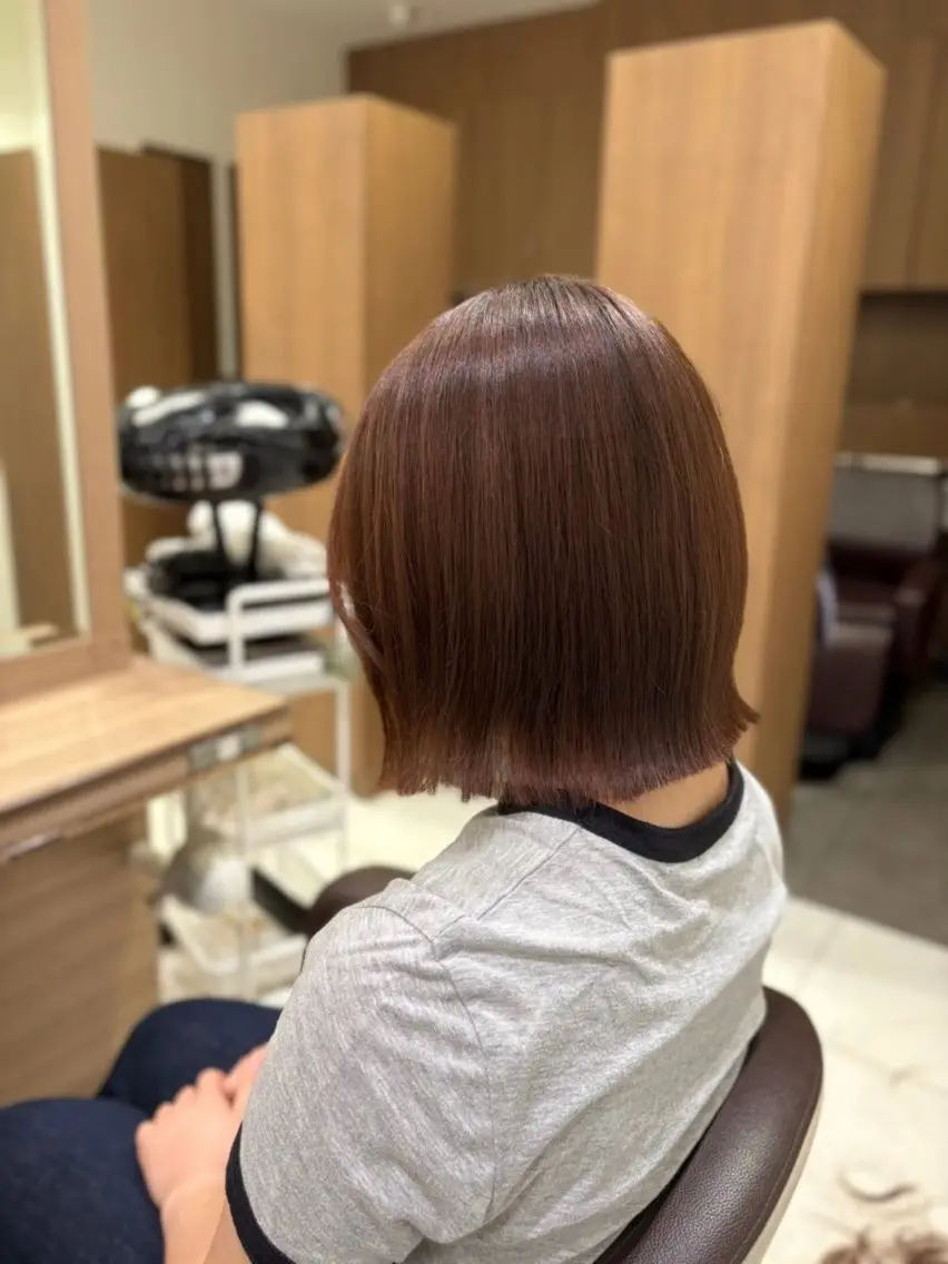 ミディアム ヘアカラー 🩰Luca|透明感 カラー|縮毛矯正🫧のヘアスタイル