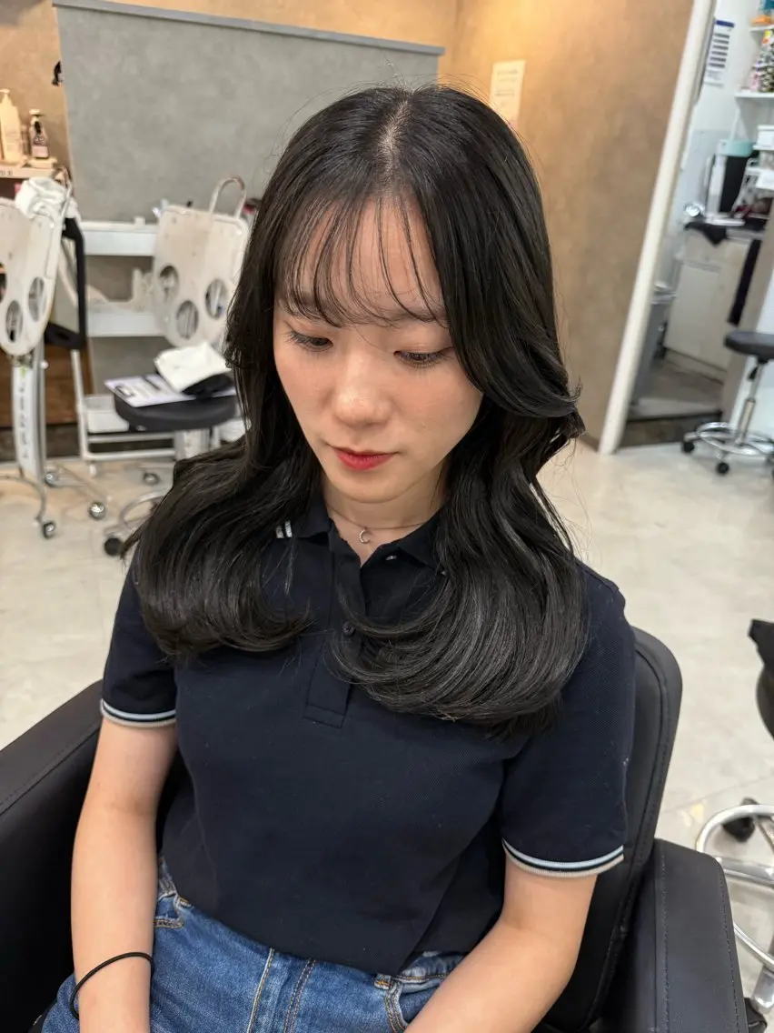 セミロング カット ヘアカラー MAHO/透明感カラ ー/髪質改善🍒のヘアスタイル