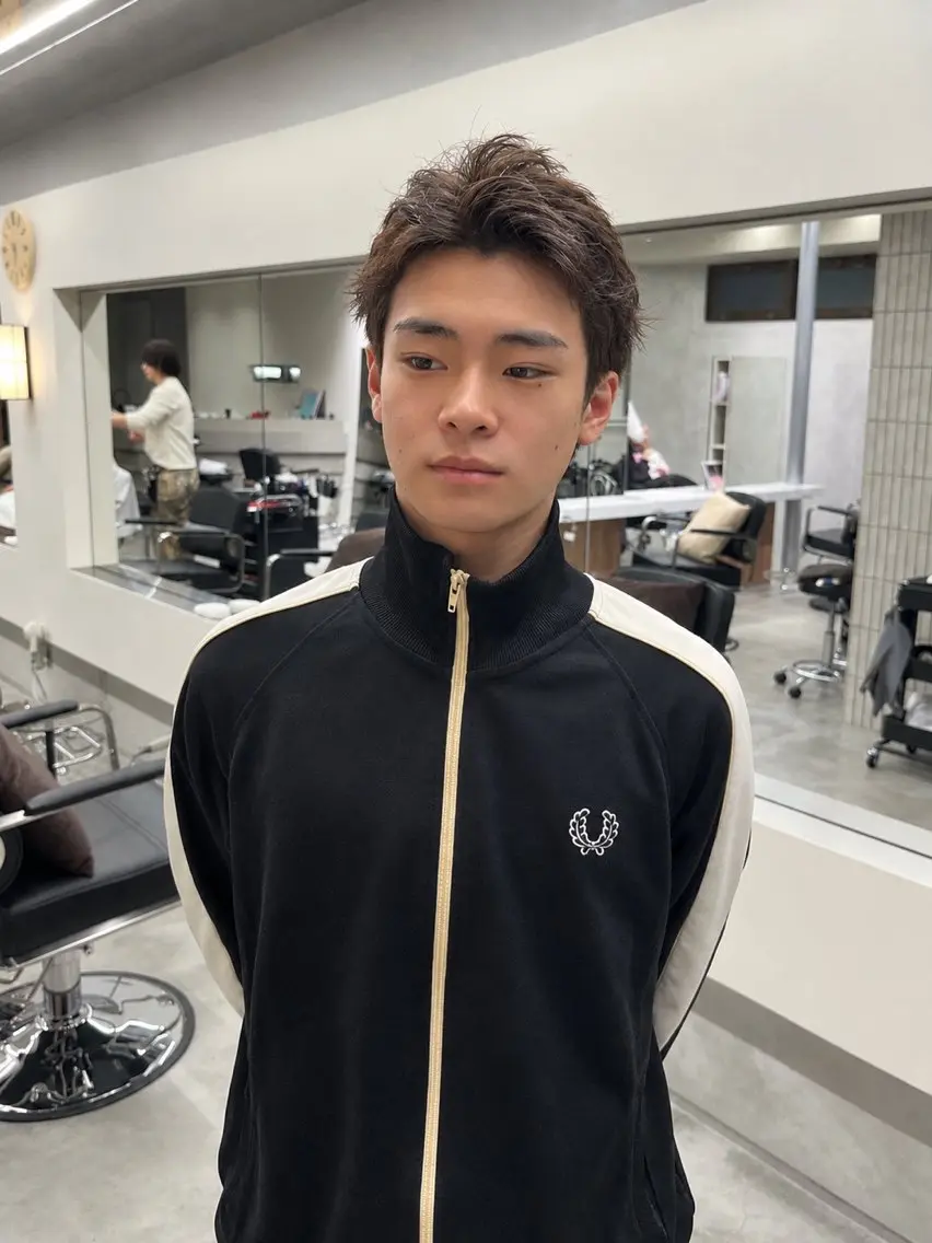 ショート くせ毛 ショートヘア カット 曲がる縮毛矯正/ 京都/Ryoのヘアスタイル