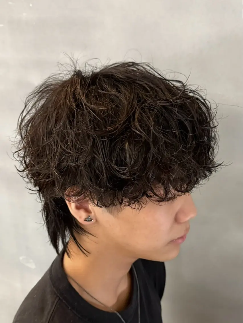 パーマ メンズ カット パーマ 河合 澪のヘアスタイル