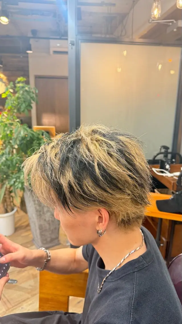 ショート カラー メンズ 刈り上げ 南條 廉のヘアスタイル