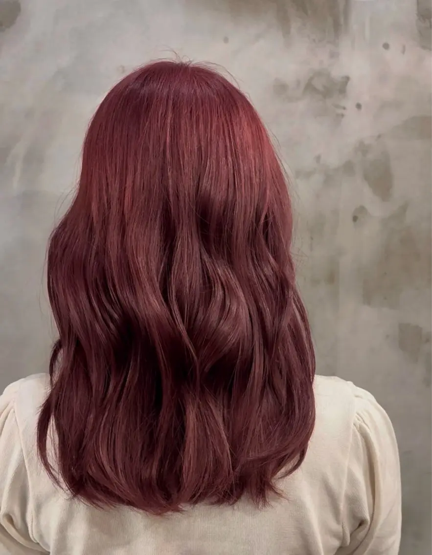 セミロング 韓国風カラー 韓国風ヘア トリートメント ヘアカラー トリートメント Hina🧵/恵比寿 中目黒/透明感カラーのヘアスタイル