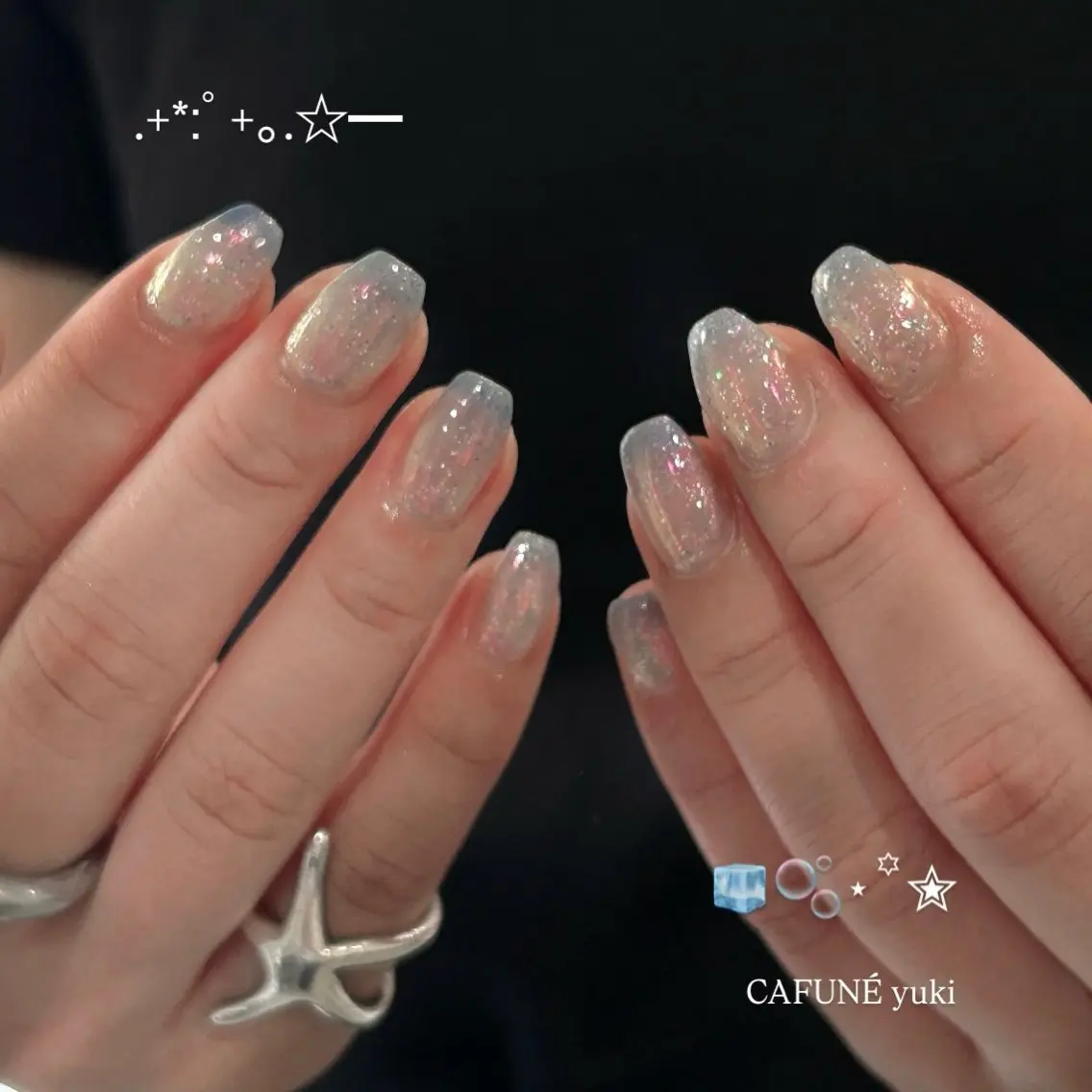 ネイル ハンドネイル 🎼CAFUNÉ_ TOKYO.•*¨のネイルデザイン