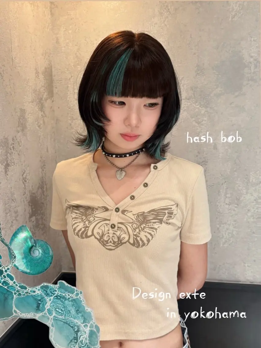 エクステ 🎼デザインカラー ヘアメ たま🎀のヘアスタイル