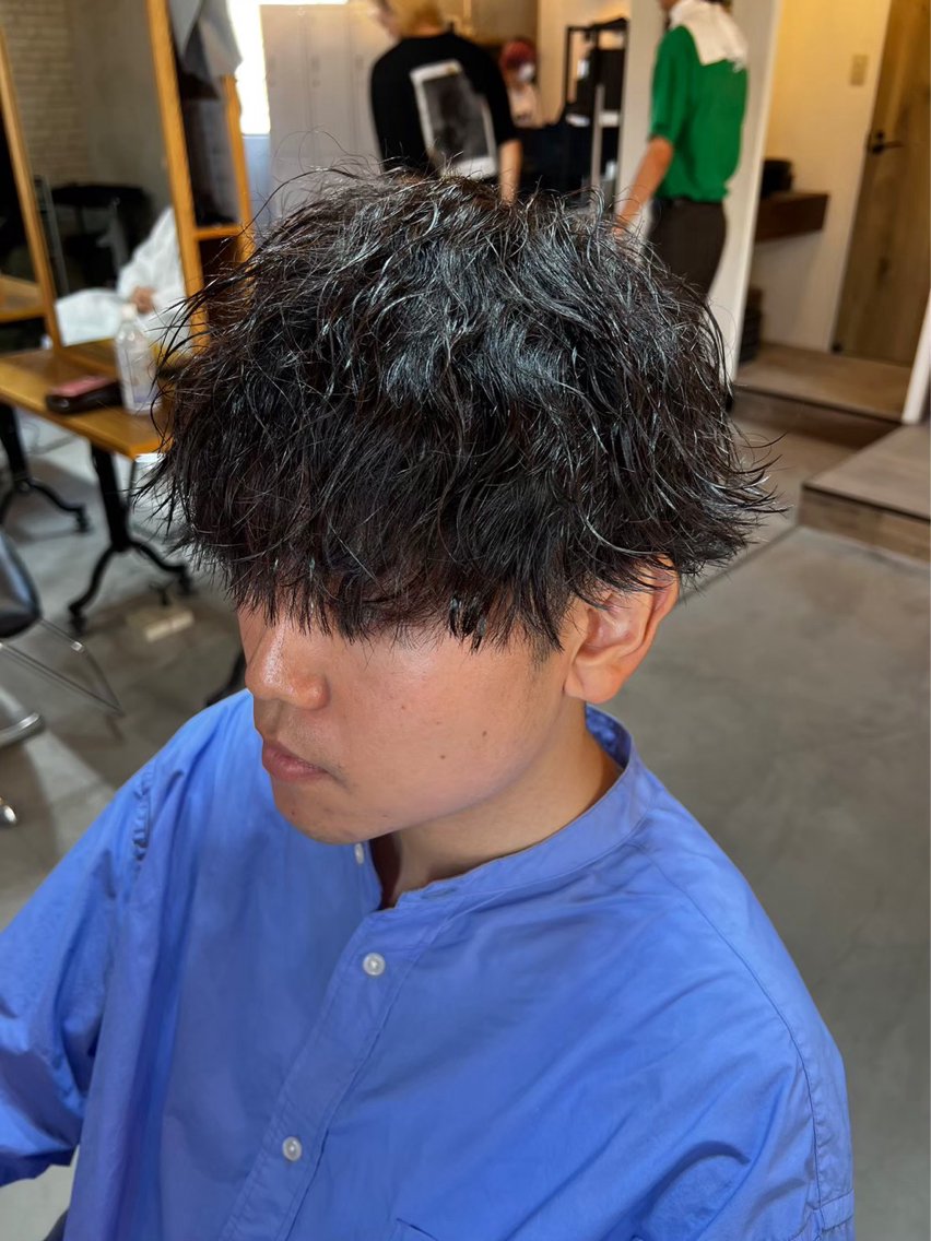 パーマ カット パーマ カットモデル パーマモデル募集中のヘアスタイル