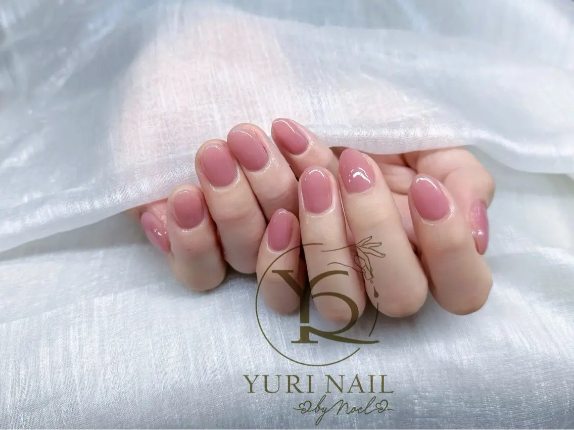 ネイル フレンチネイル ニュアンスネイル ワンカラーネイル ワンホンネイル ハンドネイル フットネイル ハンドケア YURI Nail NARITAのネイルデザイン