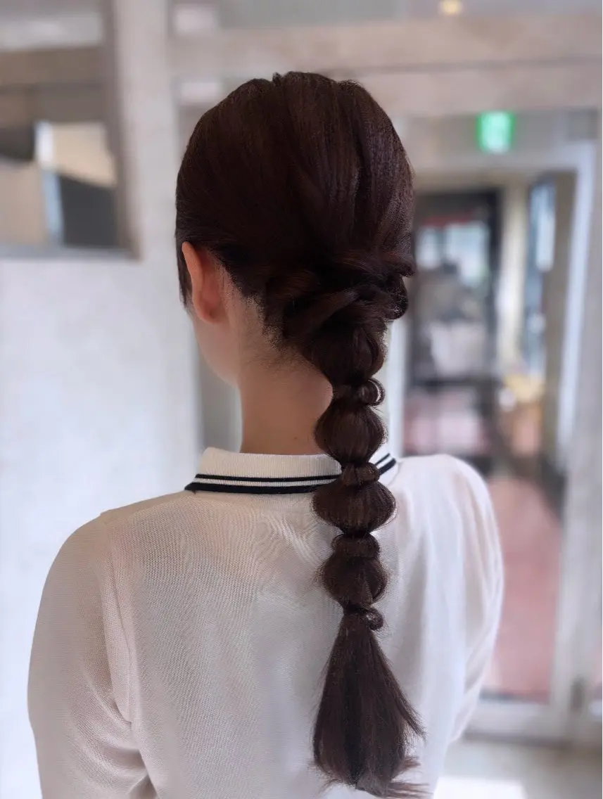 ♡🍓編みおろしヘアセット🍓♡の写真