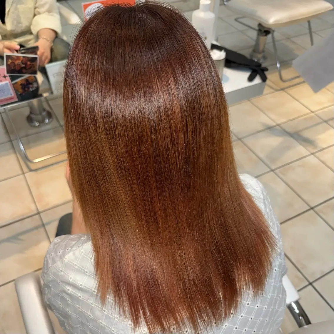 セミロング カラー カット/艶カラー🎨 平間千賀のヘアスタイル
