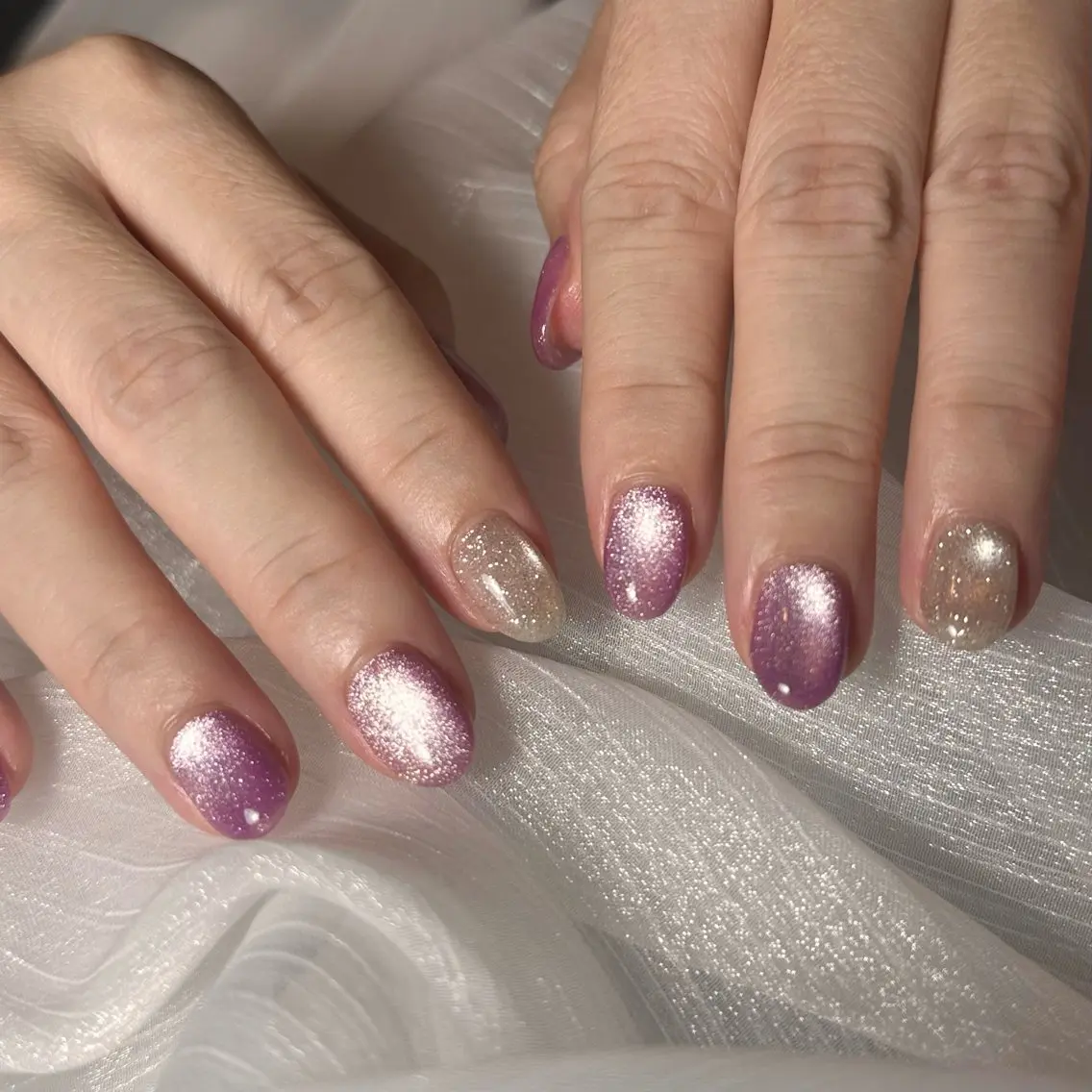 ネイル マグネットネイル ハンドネイル アヤカ🫧‪ Chapi.nailのネイルデザイン