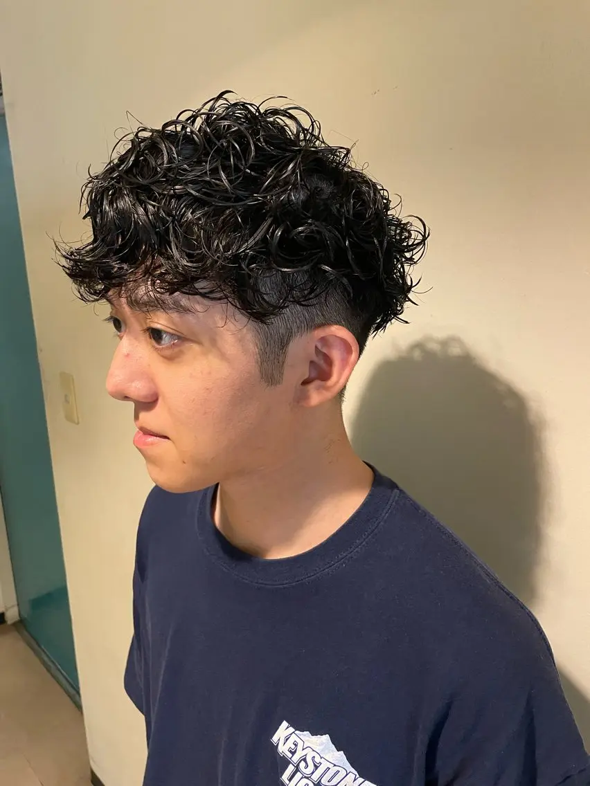パーマ メンズ カット パーマ 💈メンズ職人 ルキト💈のヘアスタイル