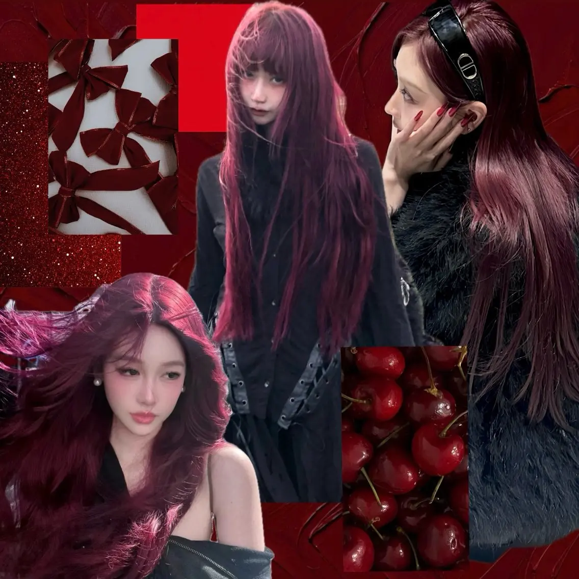 ロング カラー パーマ レッドカラー カット ヘアカラー ニシダヒカリ🌙 髪質改善×似合わせのヘアスタイル