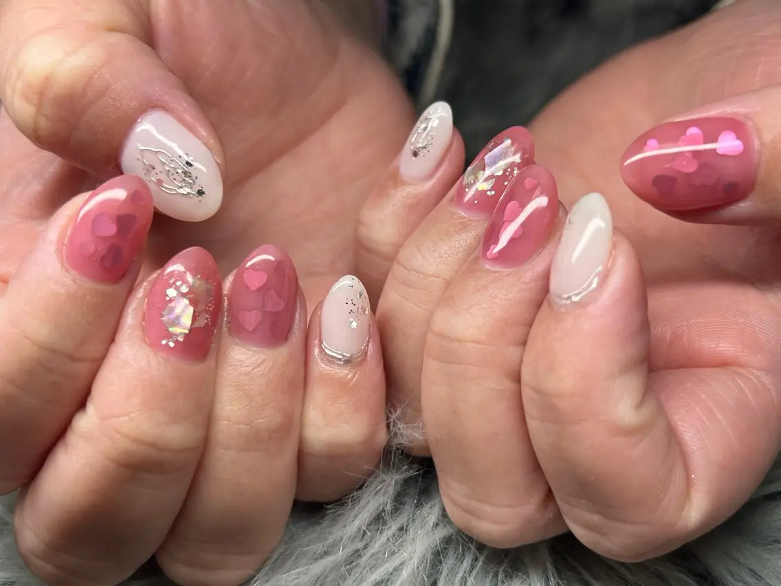 ネイル バレンタイン 💎JADE💎 安田沙也香のネイルデザイン