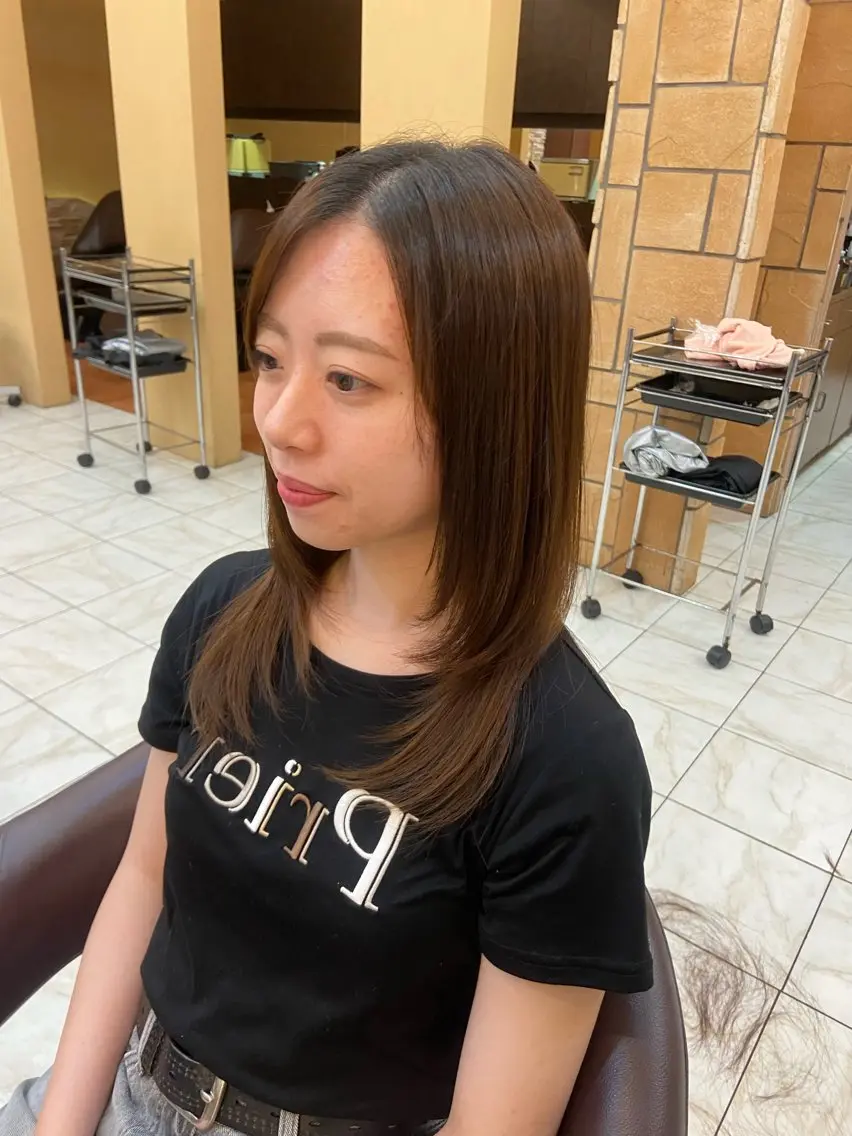 👼🏻💘【顔まわり縮毛矯正なら☆】👼🏻💘顔周り縮毛矯正 5800円　【千葉】の写真