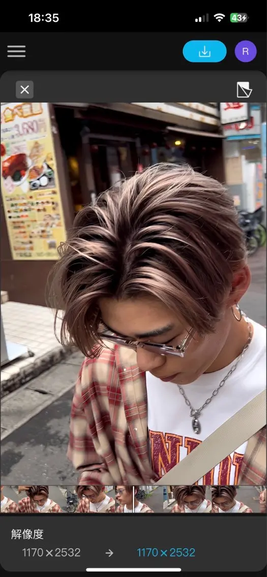 ミディアム メンズ縮毛矯正 🎖アジマ リョオのヘアスタイル