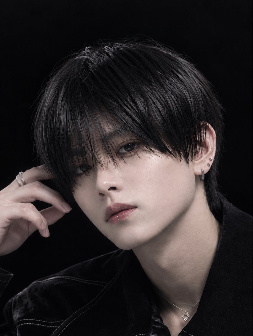 ショート メンズ マッシュ シースルーマッシュ カット 町田/センターパート 特化/KOYOのヘアスタイル