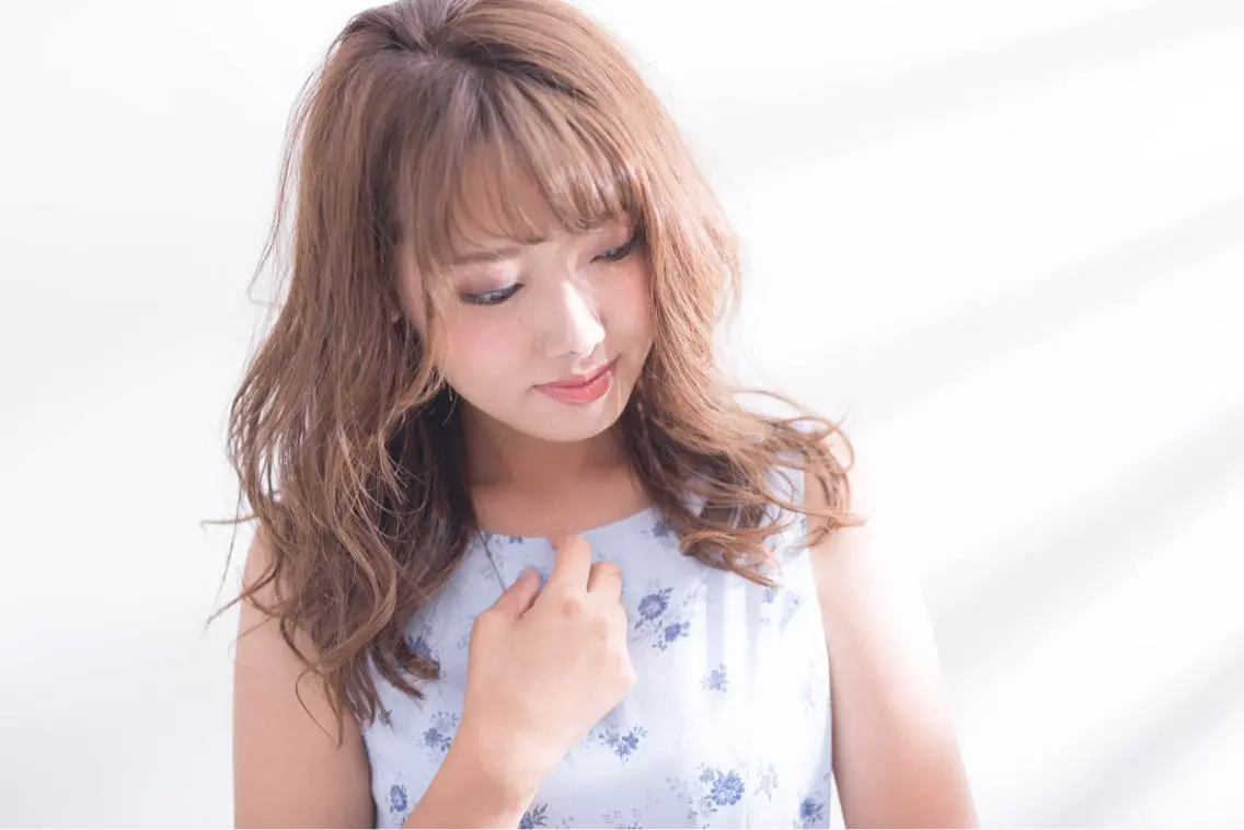 セミロング 小野 和摩のヘアスタイル