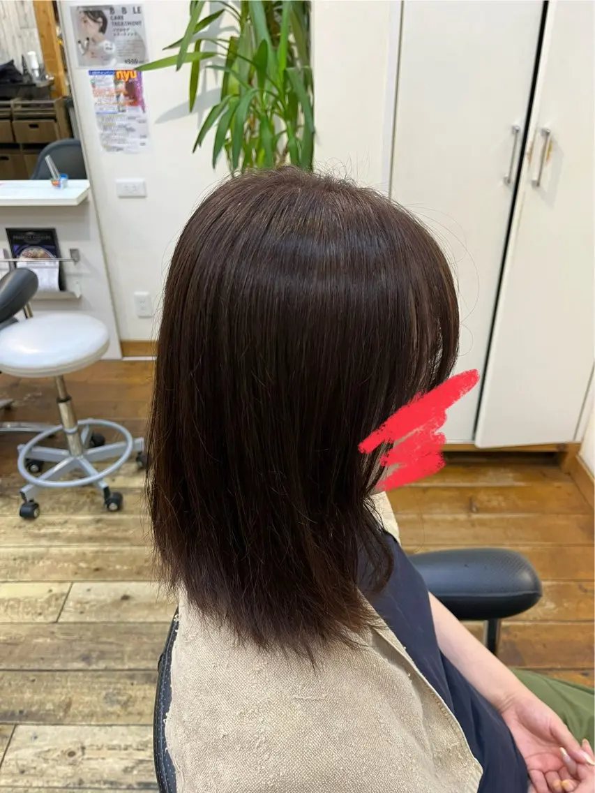 ミディアム カラー 🦒galaxy フセヨシキ🏍️のヘアスタイル