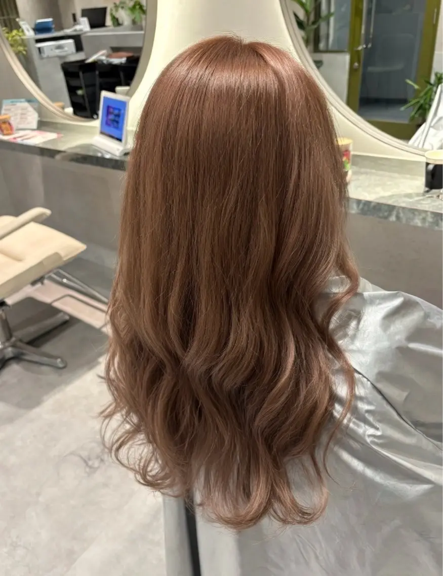 ロング カラー 学生 トリートメント ヘアカラー 仙台/ベージュ／ 髪質改善／三宅空翔のヘアスタイル