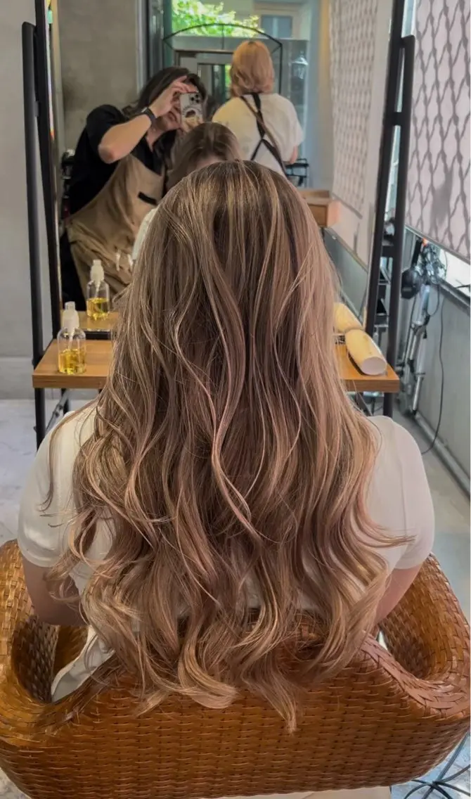 ミディアム カラー カット ヘアカラー トリートメント 海外デザイン🇺🇸 石渡諒太のヘアスタイル