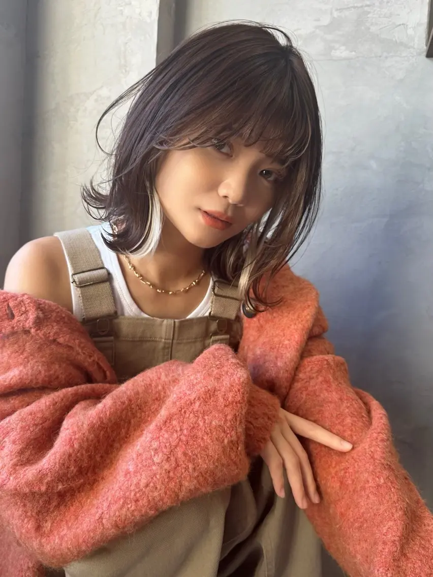 ミディアム カット ヘアカラー トリートメント 廣瀬双葉 ボブ/ミディアムのヘアスタイル
