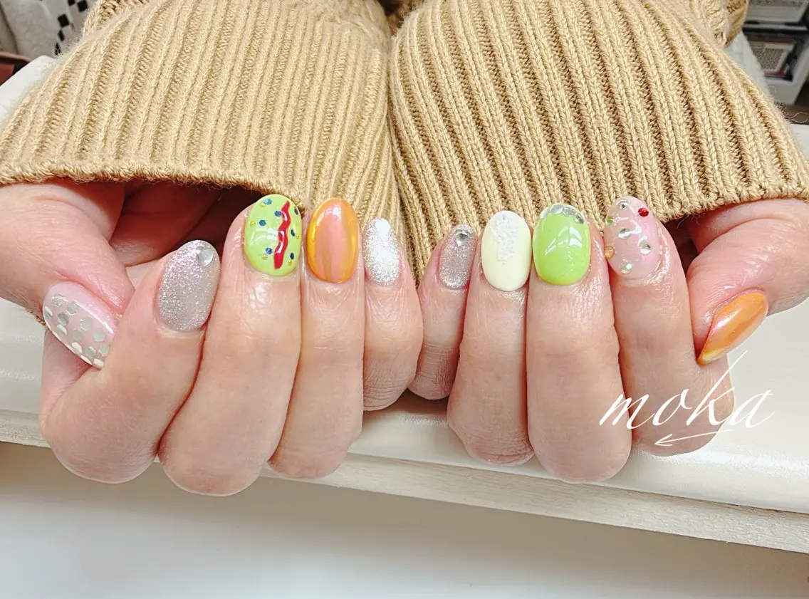 ネイル ハンドネイル ハンドケア 胡蝶蘭レディースサロ ンNailMOKAのネイルデザイン