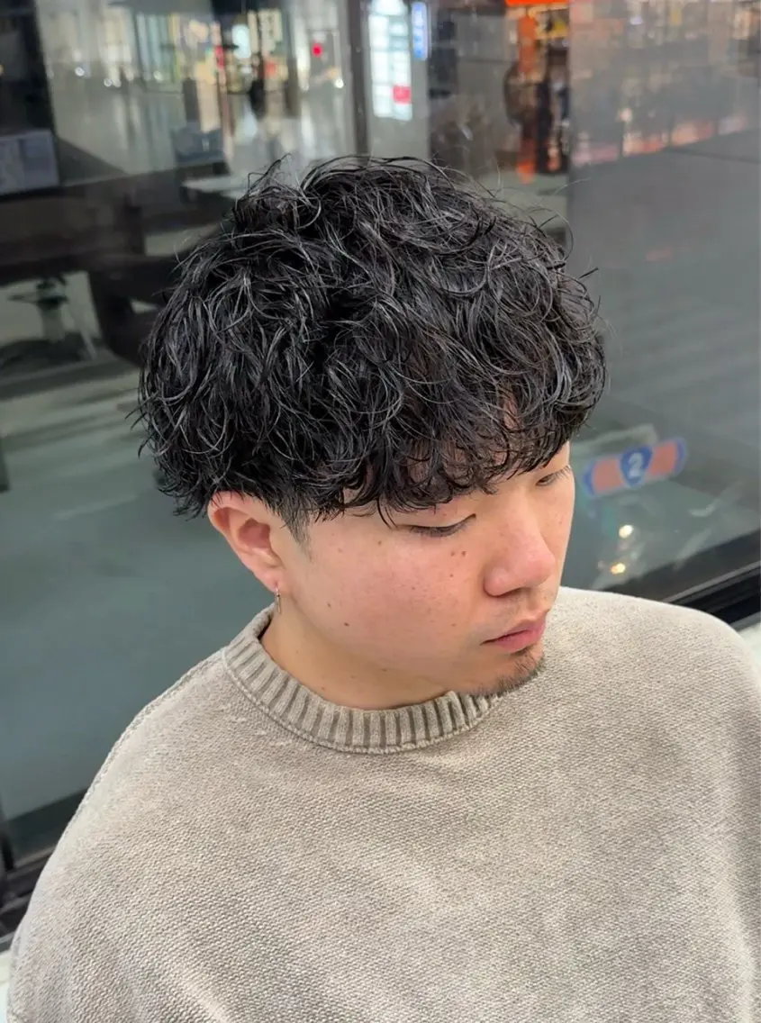 ショート パーマ カット パーマ 小芝涼介/レイヤー /メンズパーマ✂️のヘアスタイル
