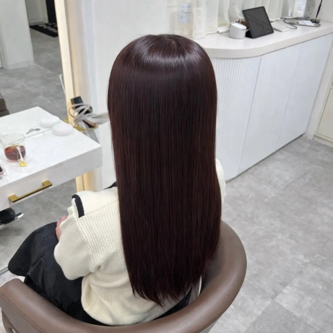 ロング カラー ヘアカラー トリートメント ヘアセット 艶髪カラー・縮毛矯正 ・レイヤーAsunaのヘアスタイル