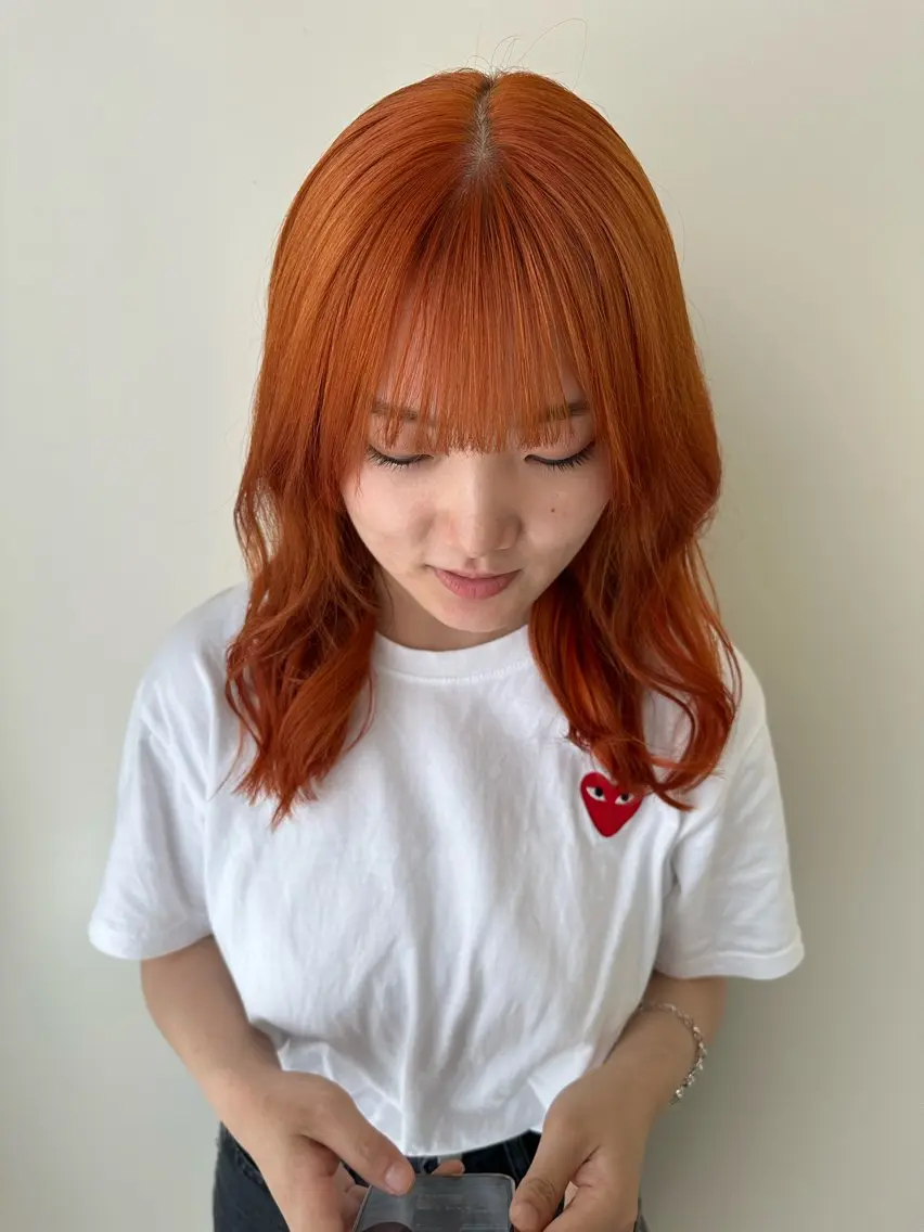 セミロング 酒徳 唯斗のヘアスタイル