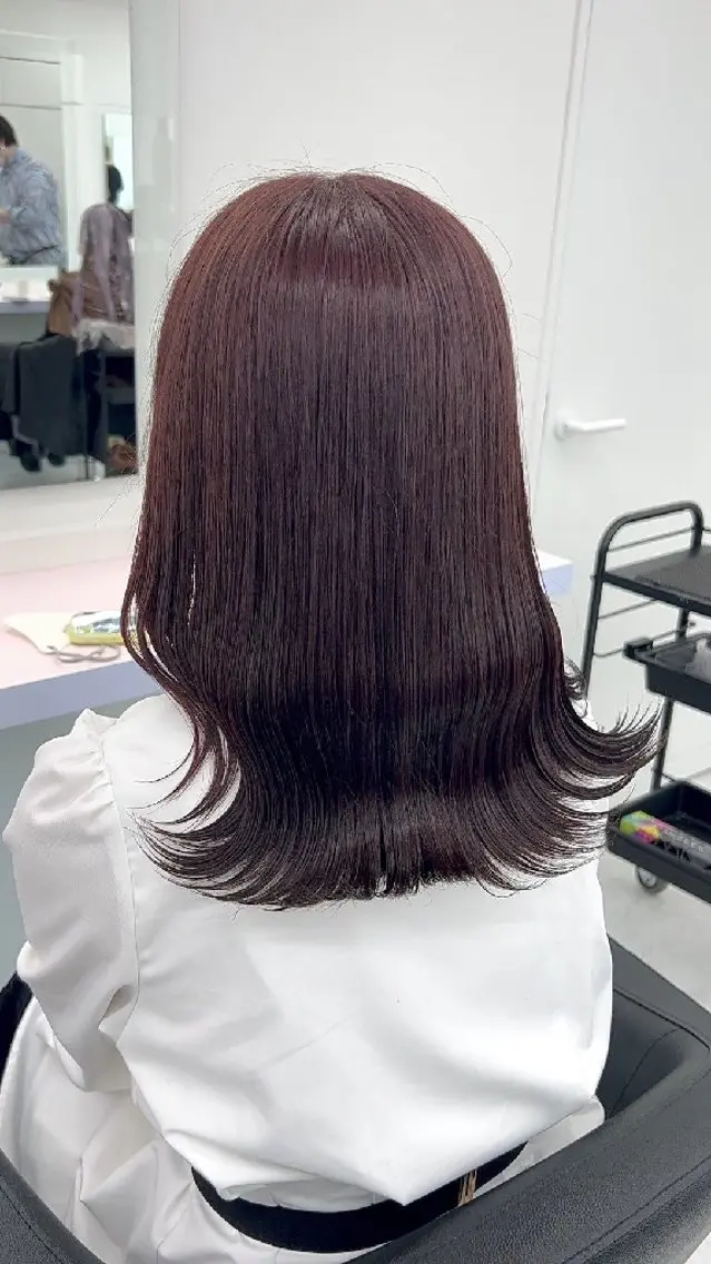 セミロング カラー ヘアカラー ブリーチ透明感カラー 🍑トウヤ🍑のヘアスタイル