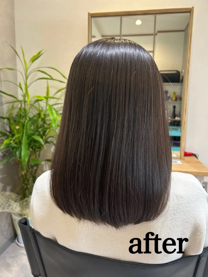 ミディアム トリートメント カット トリートメント 盛本 彩乃のヘアスタイル