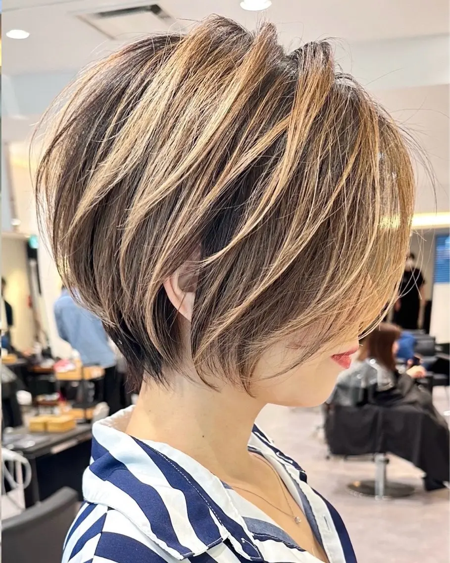 ショート カット ヘアカラー 【銀座】ショート特化 /絶壁解消/滝本愛斗のヘアスタイル
