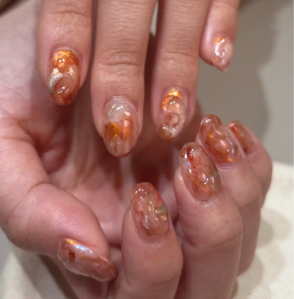 ネイル マグネットネイル ミラーネイル ニュアンスネイル Mizuki Bのネイルデザイン