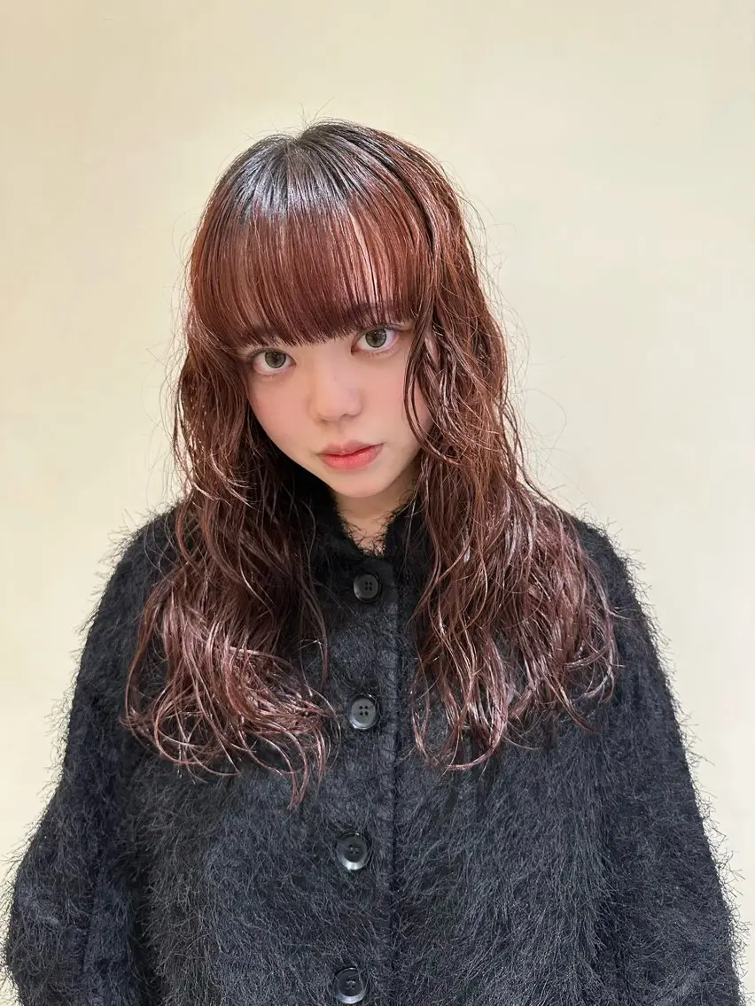 セミロング カラー パーマ セミロングパーマ ベージュカラー 外国人風カラー スパイラルパーマ 似合わせ特化美容師 梅田/KOUTAのヘアスタイル