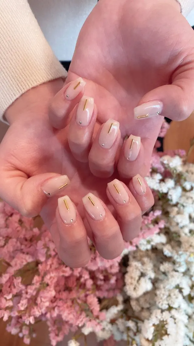 ネイル ハンドネイル crystal ⭐︎ colorのネイルデザイン