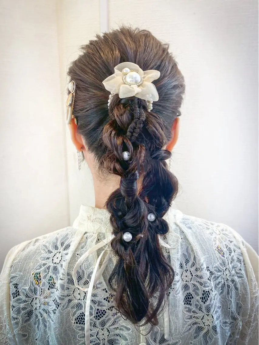 ヘアアレンジ hair make もりした ゆうのヘアスタイル