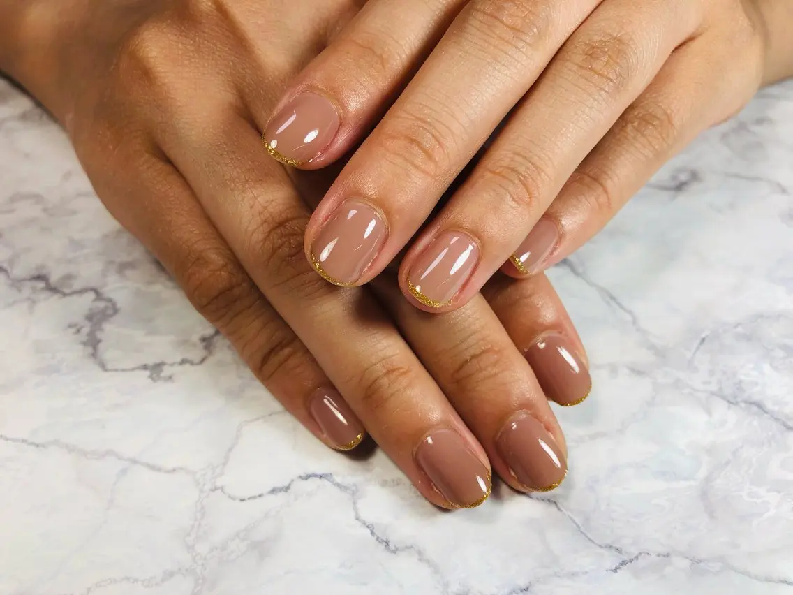 ネイル ゴールド ラメ(グリッター) M&Y nailsalonのネイルデザイン